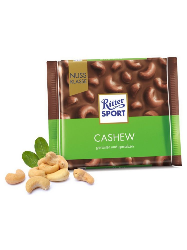 Шоколад молочный Ritter Sport Кешью 100 г