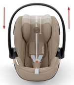 Коляска Cybex Priam IV Rosegold complete и автокресло Cloud G i-Size Almond Beige Plus 3 в 1 Sepia Black