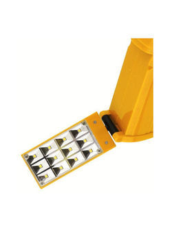 Фонарь аккумуляторный LED3819CSM 9LED + 12SMD 2 режима аккум. SLA 220В желт. Ultraflash 12102/12860