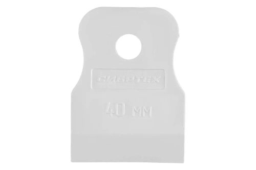 Шпатель резиновый белый, 40мм, 85831