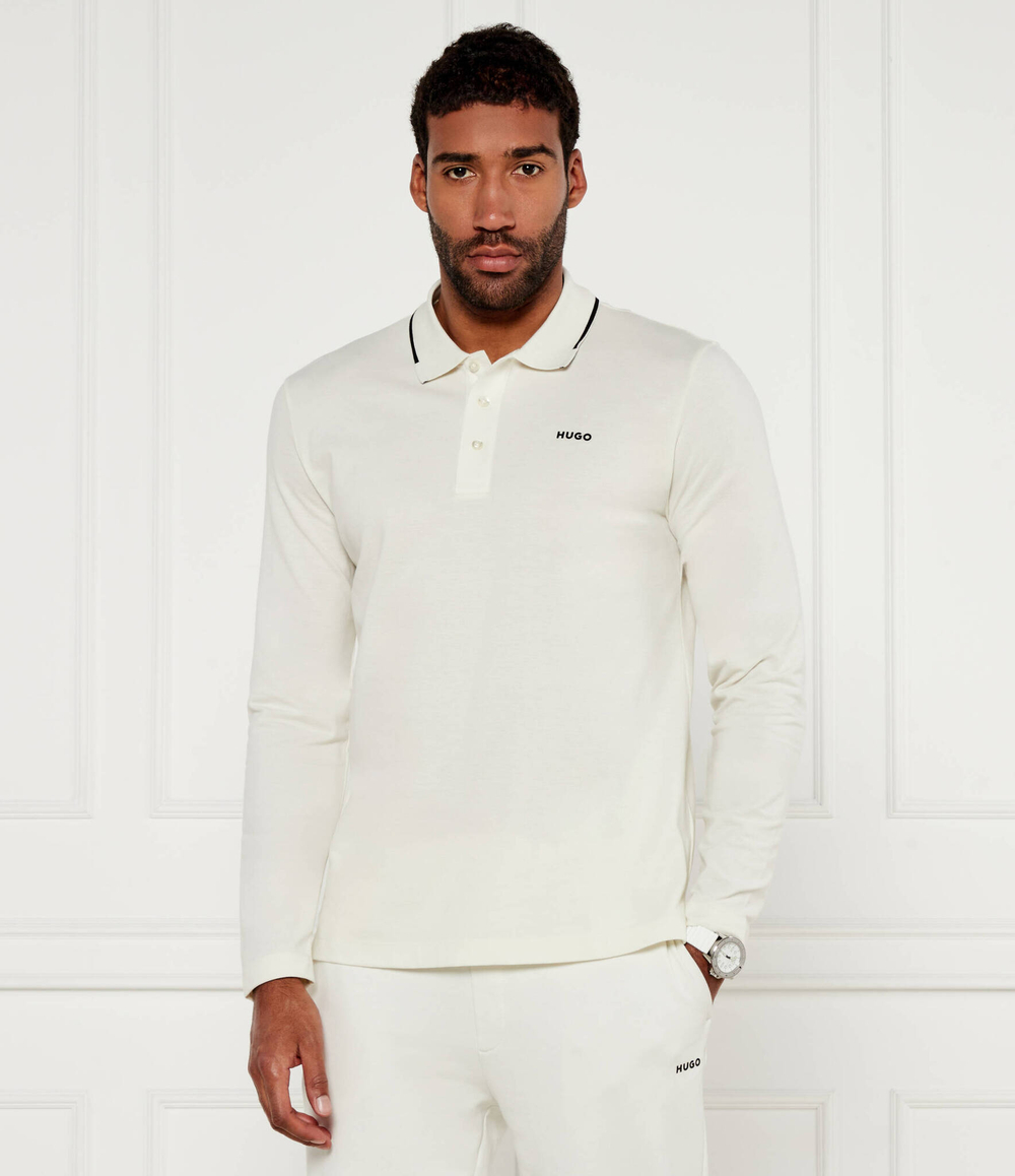 Поло Derriko HUGO - бежевый(50525864)