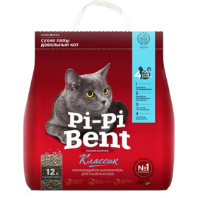 Пи-пи Бент Комкующийся Наполнитель Классик 5кг.