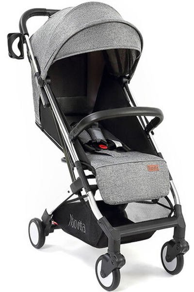 Детская прогулочная коляска Nuovita Anima Grigio, Argento / Серый, Серебряный