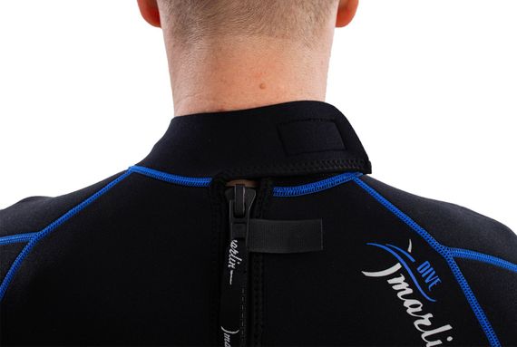 Гидрокостюм Marlin Malibu Man черно-синий 2,5 мм