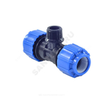 Тройник компрессионный ПЭ Дн 25х1/2"х25 НР Ру16 ТПК-АКВА 51251225
