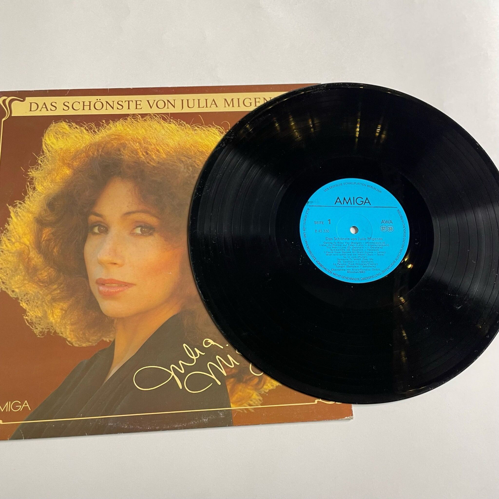 Винтажная виниловая пластинка LP Julia Migenes Das Schonste Von Julia Migenes (ГДР 1987)
