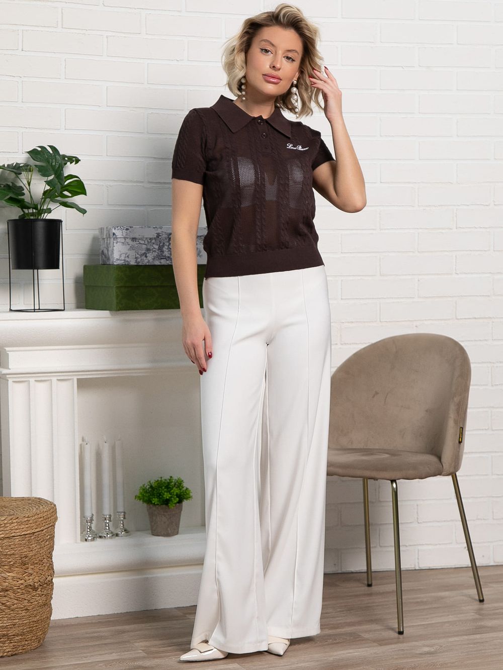 Поло Важный момент (шоколад) Б15377-7М LT Collection