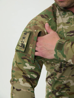Рубашка тактическая боевая ВКПО 3.0 TROPIC PROFI COMBAT COOLMAX (Тропик Профи Комбат Кулмакс), рипстоп нейлон + хлопок (50%*50% NYCO, цвет МУЛЬТИКАМ, мужская, MIMICRYA