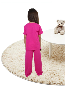 7-55-3 Пижама для девочки (фуфайка и брюки)