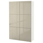 Комбинация для хранения - IKEA BESTÅ/BESTA/БЕСТА/БЕСТО ИКЕА, 120x40x192 см, серый,