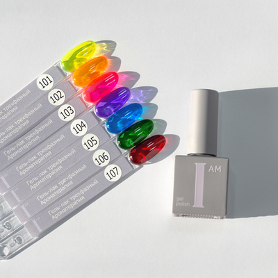 I AM Glass - Витражный гель-лак Красный 107, 9мл