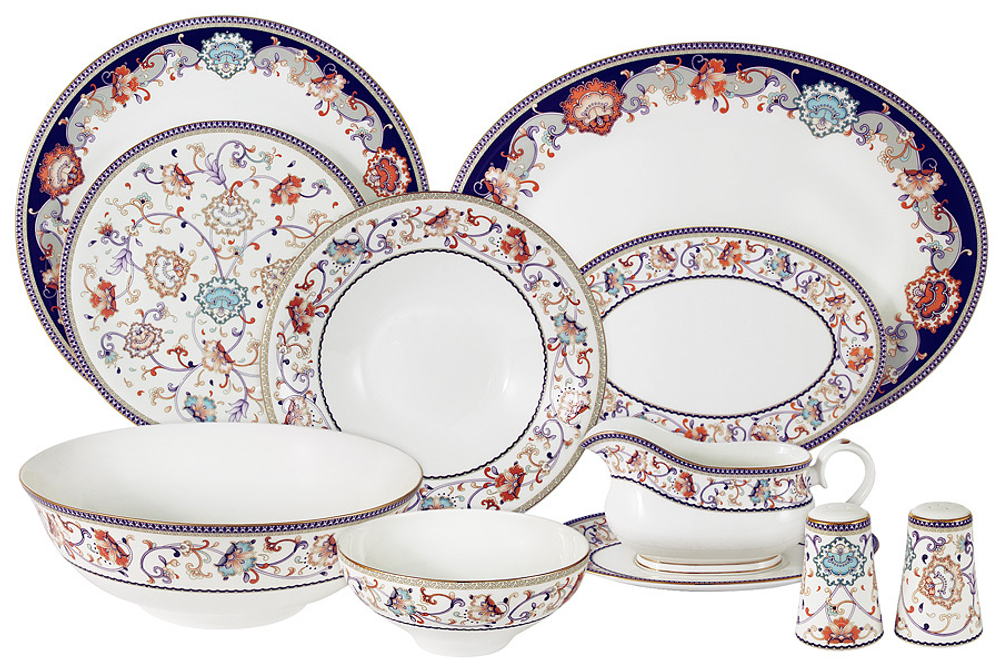 Обеденный сервиз 50 предметов на 12 персон Anna Lafarg Emily Королева Анна
