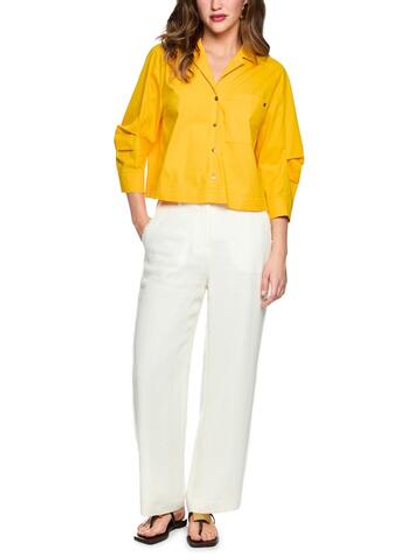 Marc Cain Брюки прямого кроя из льна и вискозы