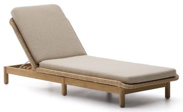 Шезлонг Galea из тикового дерева и синтетического ротанга Испания La Forma