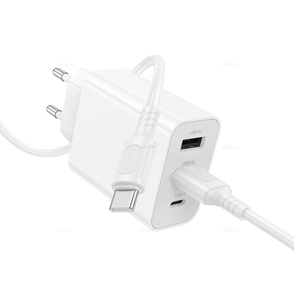 Зарядное устройство на Type-C Borofone BA105A (white)