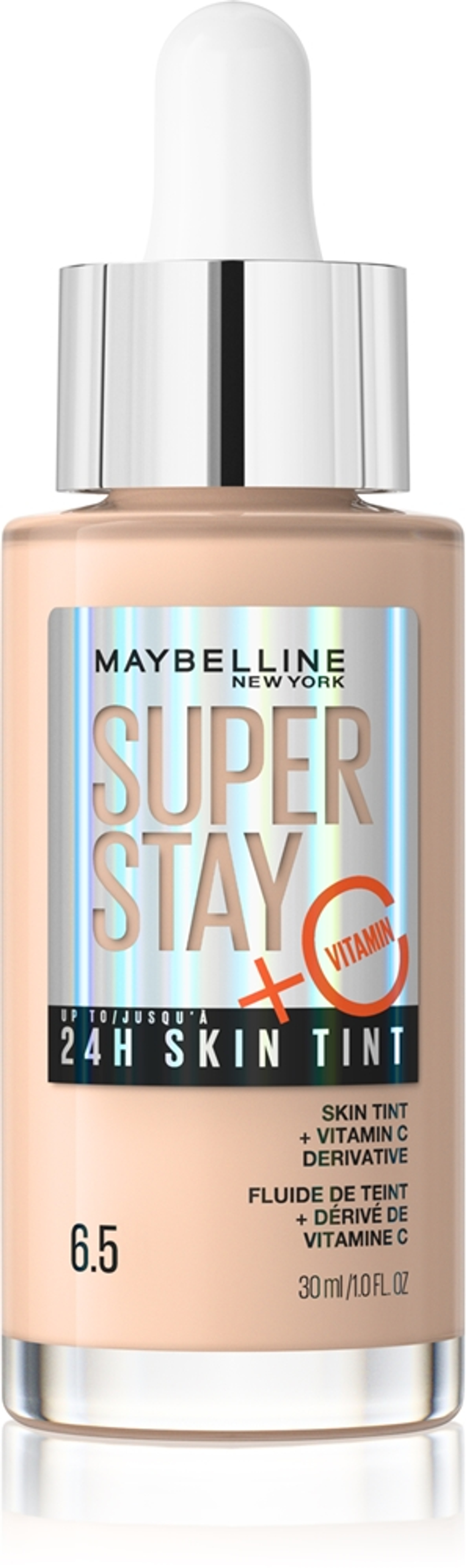 MAYBELLINE NEW YORK SuperStay Vitamin C Skin Tint - Сыворотка для выравнивания тона кожи оттенок 6.5, 30 ml