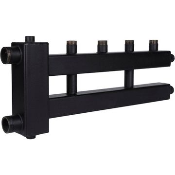 Коллектор Rommer (дублер рядный) с гидроразделителем на 2+1 контура до 85 кВт (RDG-0018-014023)