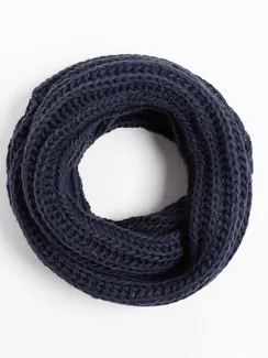 Снуд женский, цвет тёмно-синий, размер 120x31