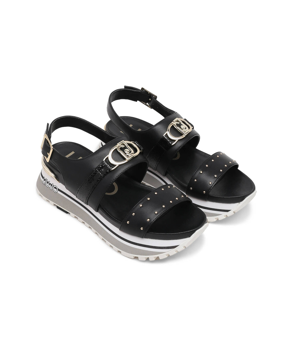 Кожаные босоножки maxi wonder Liu Jo - черный(BA4107 P0102)