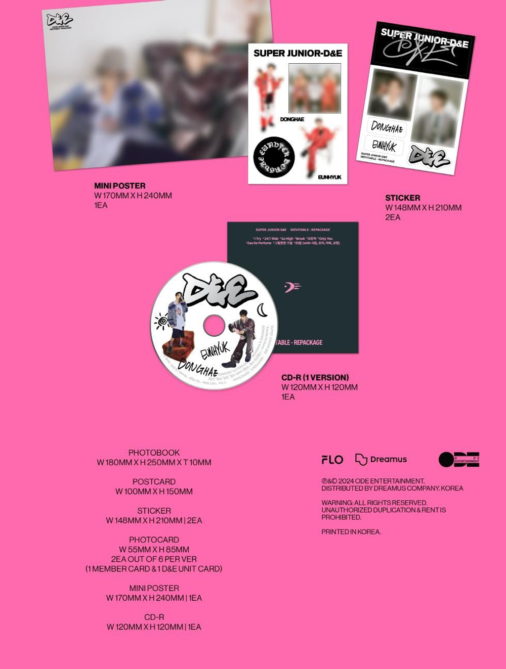 Альбом SUPER JUNIOR D&E - INEVITABLE 6th Mini Album Repackage
