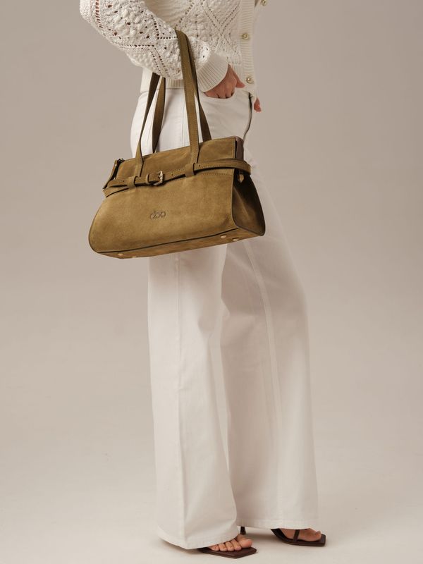 Замшевая сумка DBR Rumi mini 31400 белый мох