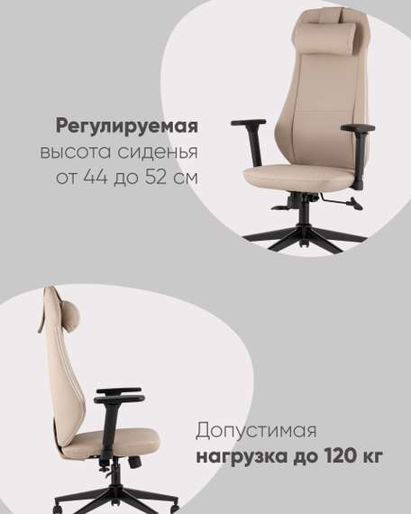 Кресло руководителя TopChairs Trophey бежевый