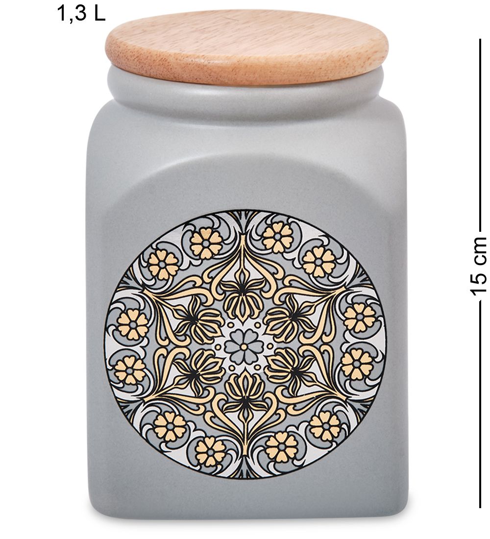 TJ-18/1 Керамическая банка бол. с крышкой