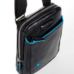 Сумка мужская Piquadro Blue Square черная телячья кожа (CA3084B2/N) 2