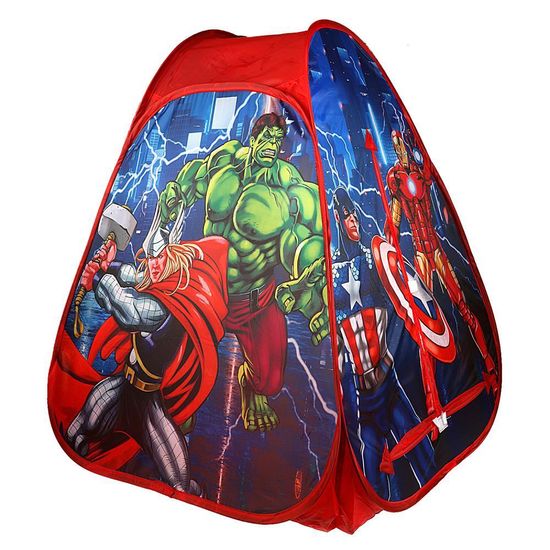 Палатка детская игровая супергерои, 81х90х81см, в сумке Играем вместе
