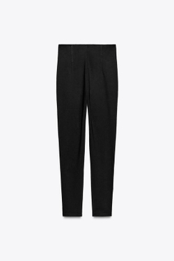 ZARA ЛЕГИНСЫ С ЭФФЕКТОМ КОРСЕТА, ЧЕРНЫЙ