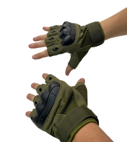 Перчатки тактические беспалые GONGTEX Tactical Gloves Олива