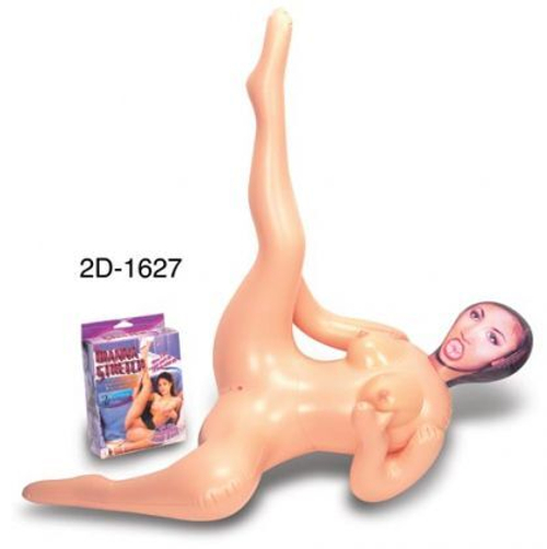 Надувная секс-кукла с задранной вверх ножкой