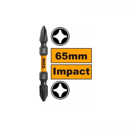 Бита для шуруповерта IMPACT INGCO SDBIM21PH233.1 INDUSTRIAL PH2+PH2x65 мм 1 шт.