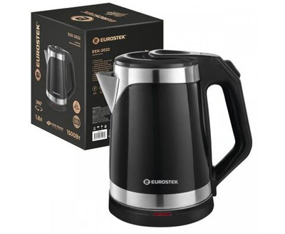 Чайник электрический Eurostek EEK-2022, диск, 1,8л, 1,5кВт, черный