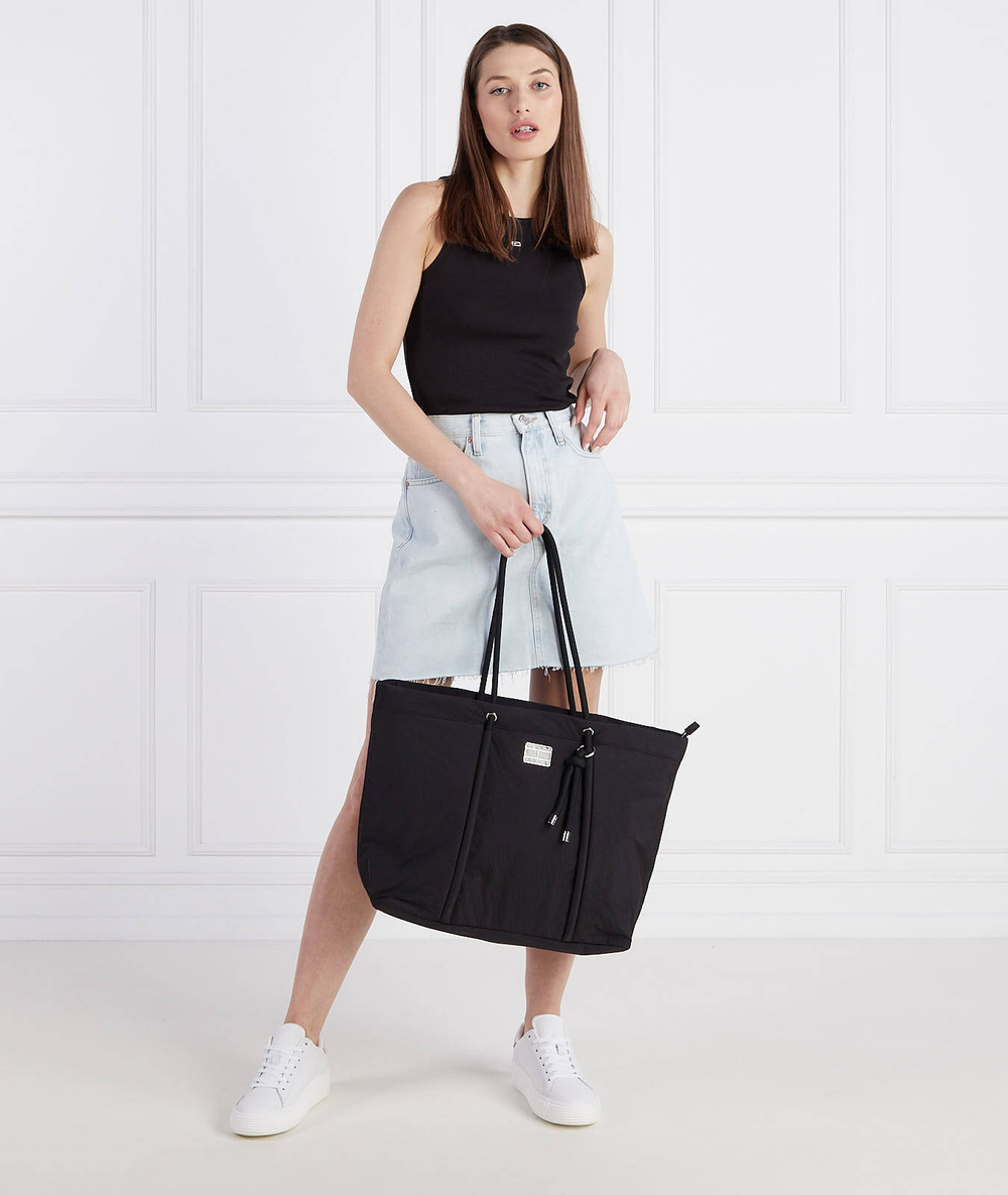 Топ TJW ESSENTIAL RIB TANK Tommy Jeans - черный(DW0DW14875)