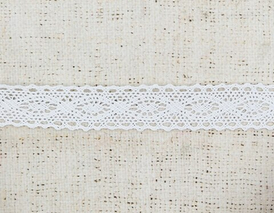 Кружево хлопковое/Тесьма вязаная 01.30.161, ш. 2,8 см, молочный