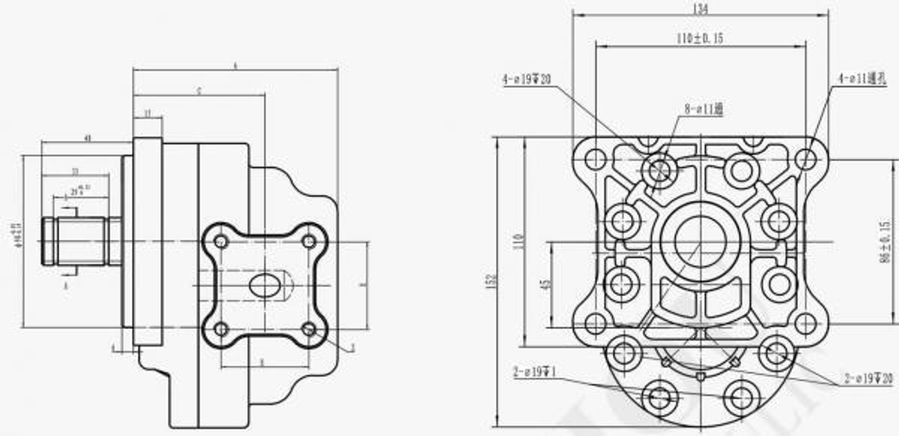 Насос шестеренный HW-32M-3-L (НШ 32М-3Л)