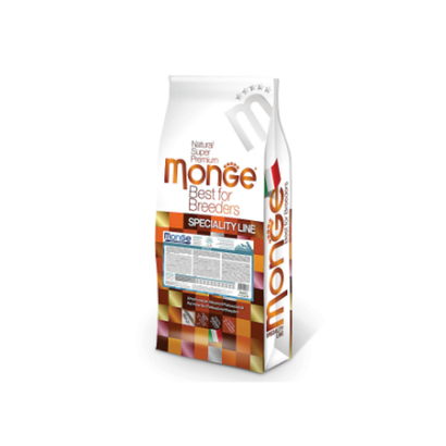 Сухой корм для взрослых собак всех пород с лососем и тунцом Monge Dog PFB Speciality Hypo 15кг