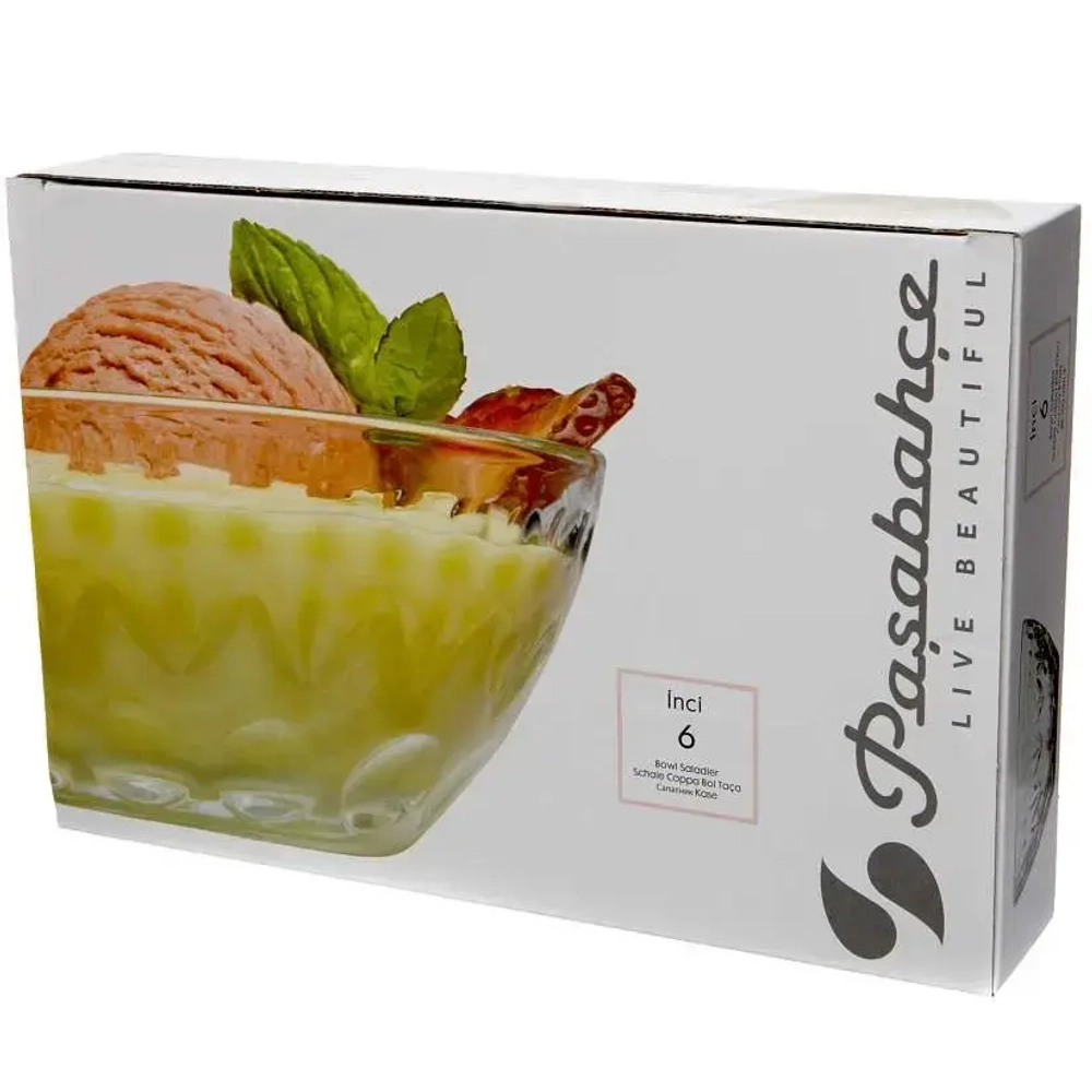 Набор стеклянных салатников 6шт 190мл «INCI» 53393