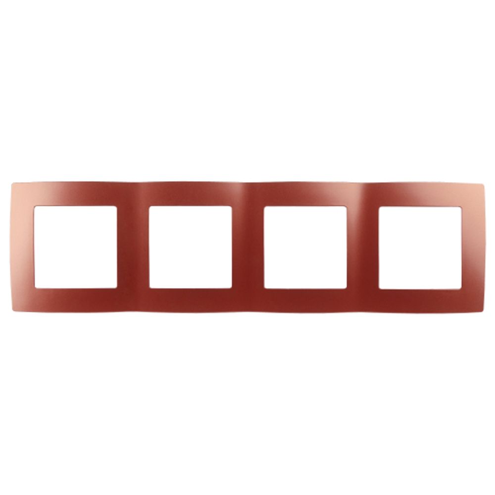 12-5004-24 ЭРА Рамка на 4 поста, Эра12, охра | Эра 12 Охра