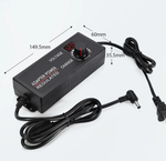 Адаптер регулируемый 3-12v/10A / 5.5мм,угловой HuaZhenYuan-009