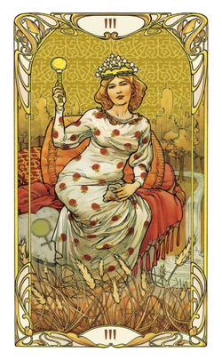 Мини Таро Арт-Нуво Золотое / Mini Golden Art Nouveau Tarot