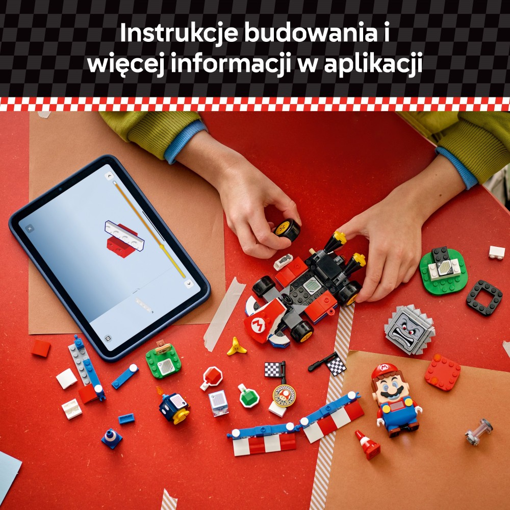 Конструктор LEGO Super Mario Mario Kart 72043 интерактивная фигурка Марио и стандартный карт — фото 9