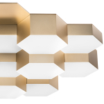 750161 Люстра потол FAVO LED-80W 3840LM ЗОЛОТО 3000K