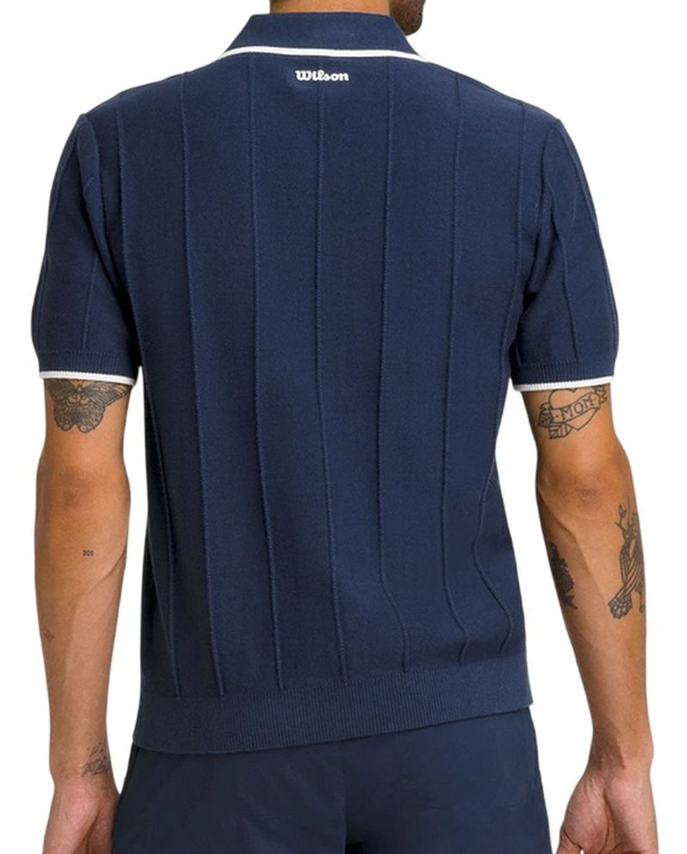 Мужское теннисное поло Wilson Club Essex Knit Shirt - небесный