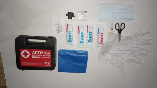 Аптечка автомобильная  112  состав с 2024 г. (Россия)