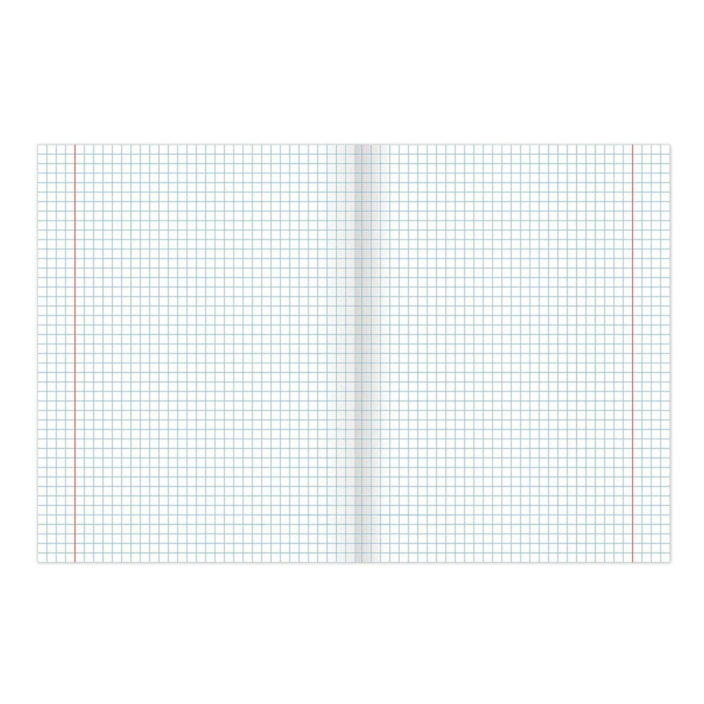 Набор школьных тетрадей в клетку 12 листов, 10 штук, КПК, тетради ученические в клеточку, писчая бумага, зеленая обложка, для учебы и школы