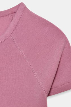 ZARA ФУТБОЛКА С КОРОТКИМИ РУКАВАМИ РЕГЛАН, ЦВЕТ РОЗОВОГО ДЕРЕВА