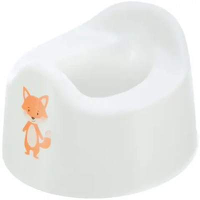 Горшок детский с декором 27,5*25,4*17см белый