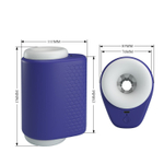 Синий автоматический вибромастурбатор Dj Lady